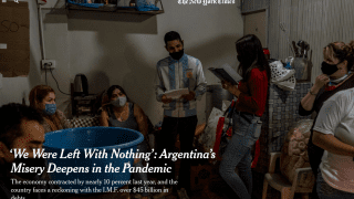El avance de la pobreza en Argentina en The New York Times