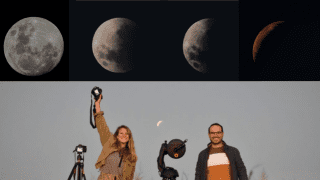 Así se vio el eclipse lunar más largo del siglo en La Pampa