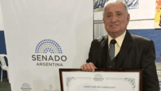El Senado distinguiÃ³ a Juan Carlos Carassay por su trayectoria