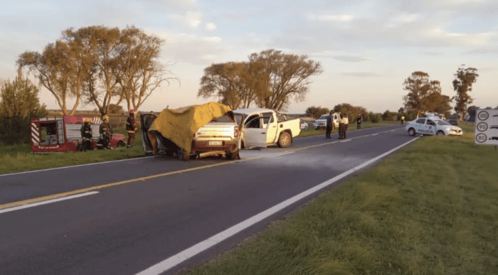 Tres muertos en un choque frontal en la ruta 35, frente a Agronomía ...