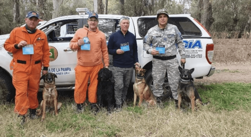 Certificación Nacional de Búsqueda con Canes en La Pampa
