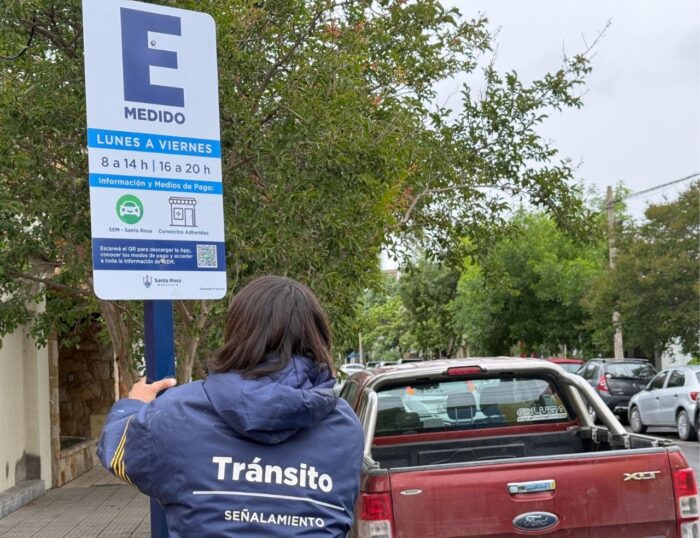 Comienza la ampliación del estacionamiento medido en Santa Rosa. Lo que tenés que saber