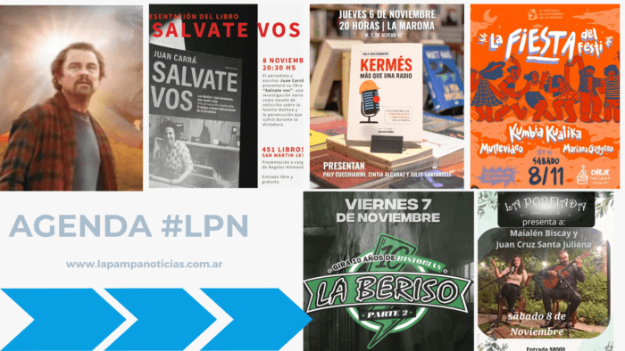 Agenda cultural del 6 al 12 de noviembre