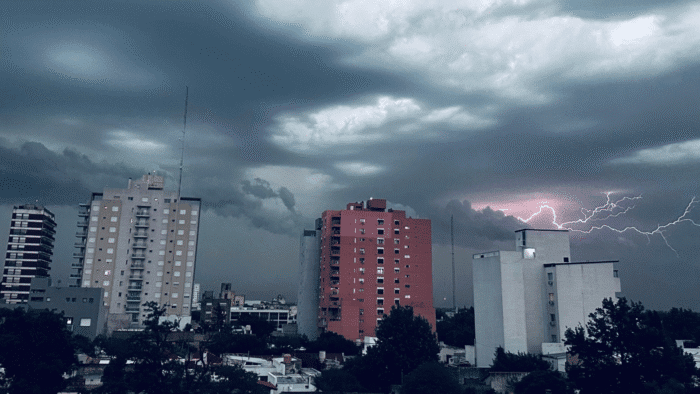 Fin de semana en La Pampa: tormentas fuertes, alerta amarilla y descenso de la temperatura