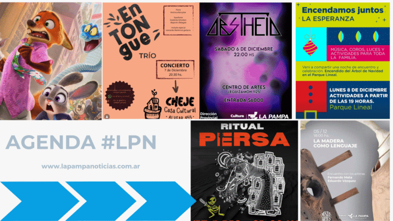 Agenda cultural del 5 al 10 de diciembre