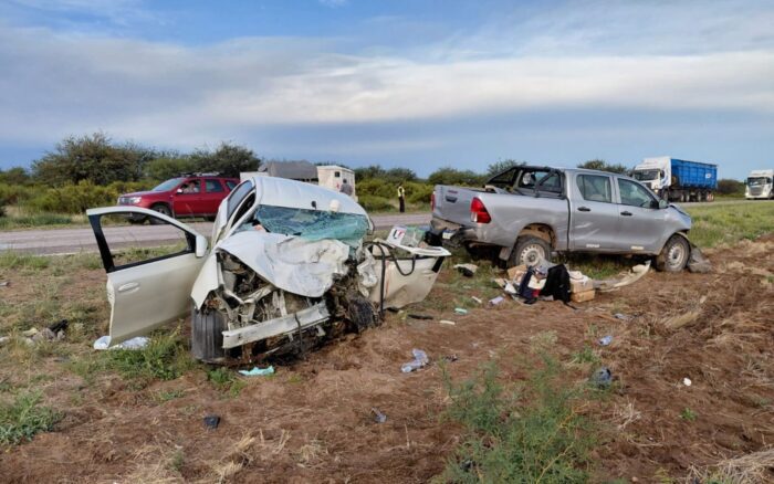 Tragedia en la Ruta 143: choque frontal dejó dos víctimas fatales