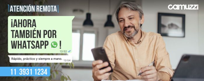 Camuzzi amplía sus canales de atención remota con el lanzamiento de WhatsApp