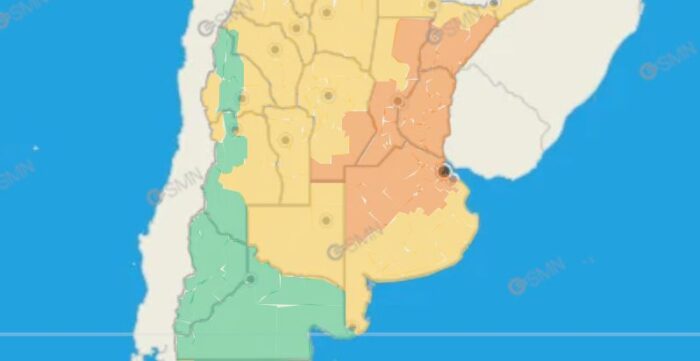 Alerta por tormenta y vientos fuertes