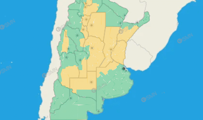 Alerta por tormentas