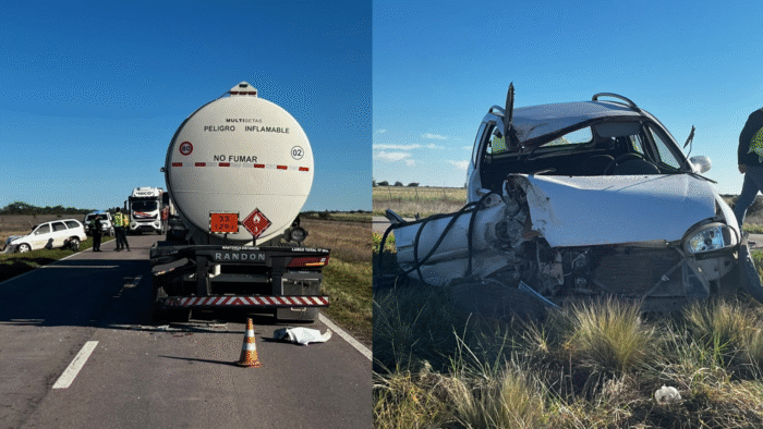 Tragedia vial en la Ruta 35: falleció un hombre tras impactar contra un camión de combustible