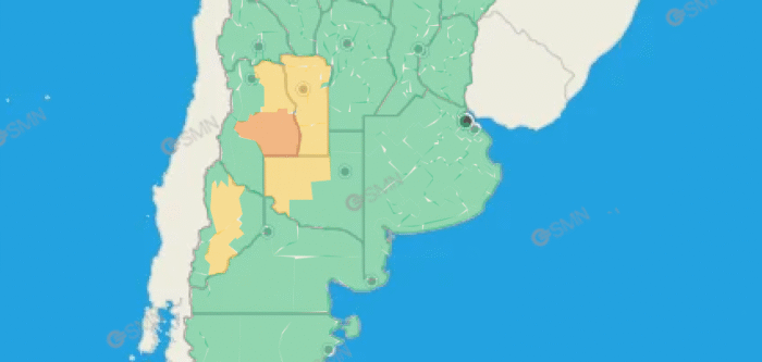 Alerta del SMN para el oeste